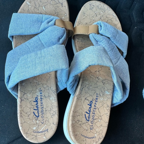 Clark's Cloudsteppers Eliza Sandal Slides, Size 7.5 - Picture 3 of 6